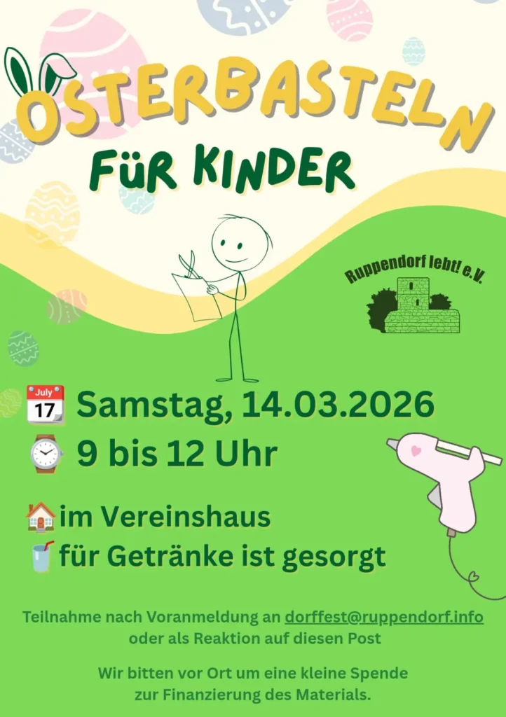 Flyer Osterbasteln für Kinder - 2026