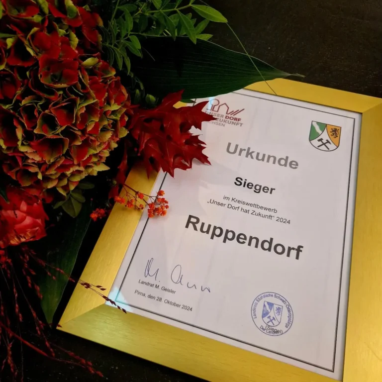 Ruppendorf gewinnt Wettbewerb „Unser Dorf hat Zukunft“