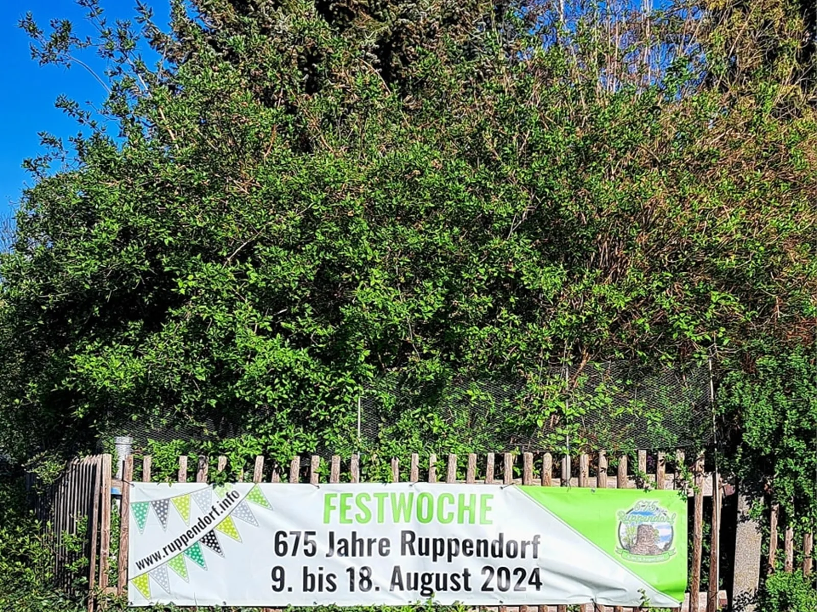 Plakat Festwoche 675 Jahre Ruppendorf