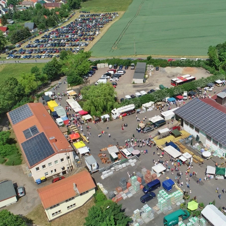 Luftbild (Drohne) vom Hoffest 2022.