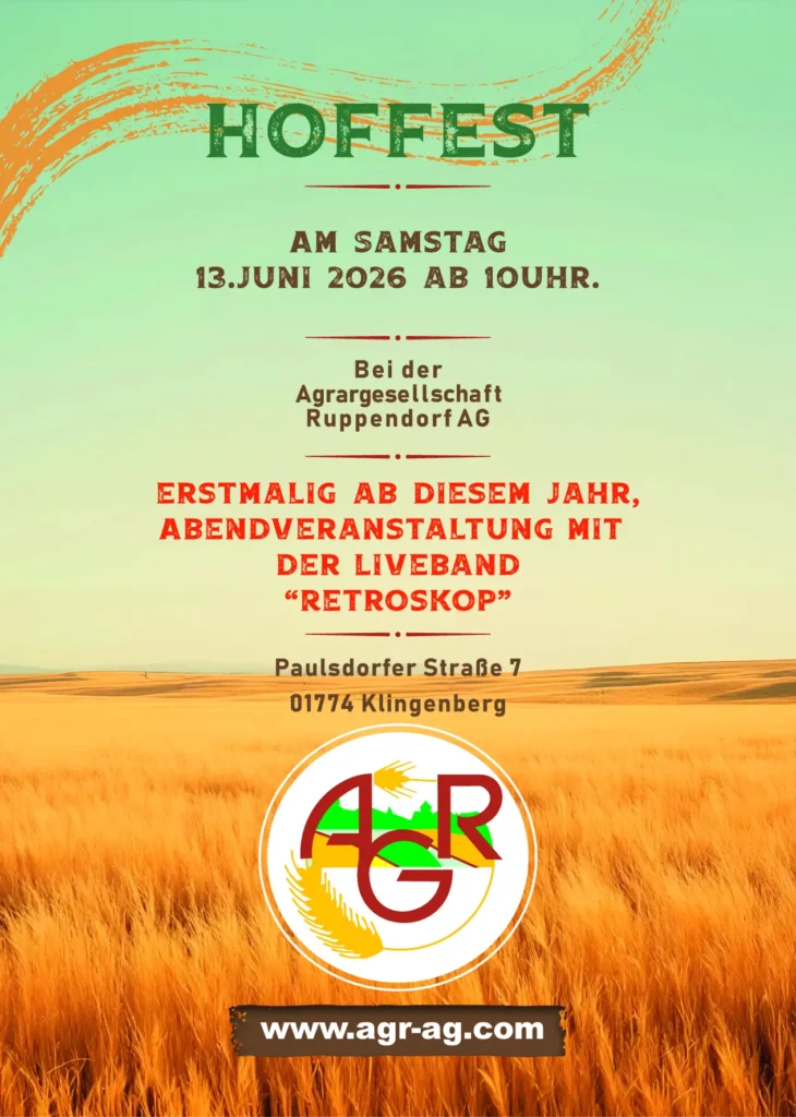 Flyer Hoffest 2026 - Vorderseite